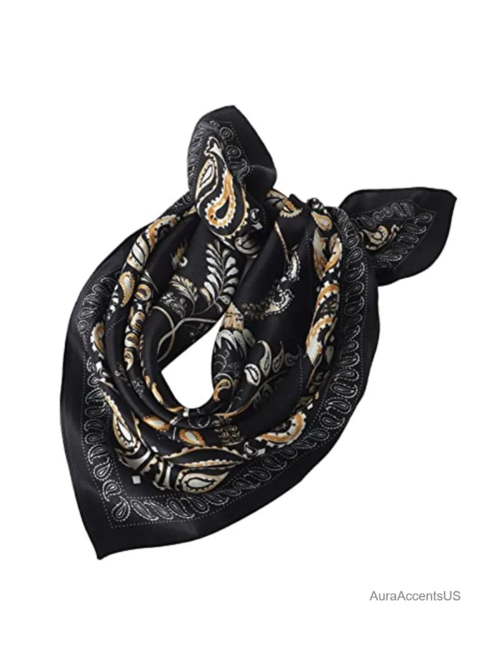 100% Pure Mulberry Silk Square Scarf 27x27 Lightweight Hair Scarf Headscarf